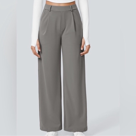 HALARA Pants - NWOT HALARA Women's Wide-Leg Pants in Gray